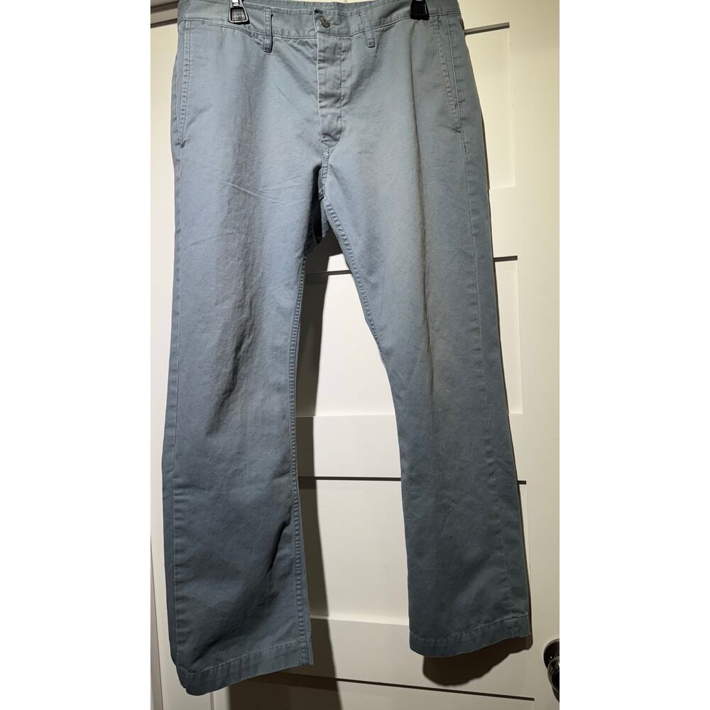 Gap 1969 Slim Slate Blue Button Fly Chino Pants Size Slim 33x30